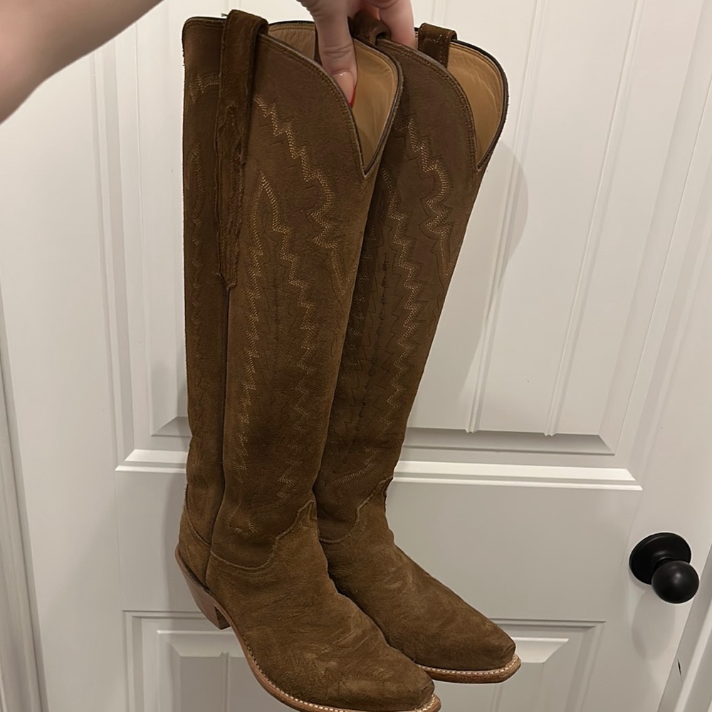 Lucchese Priscilla Espresso Suede 7B